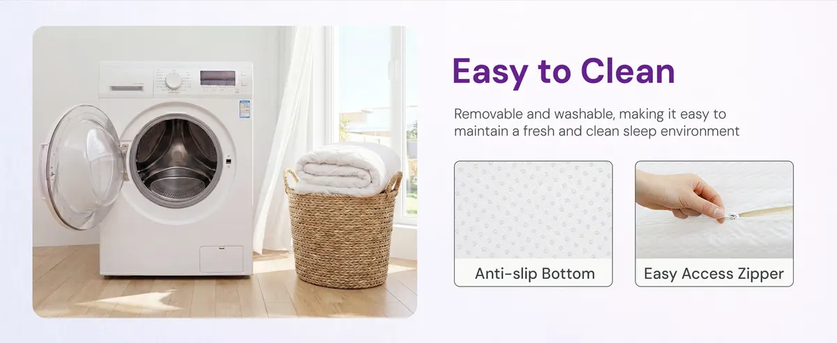 Zip-Off, Machine-Washable Cover — GAESTE mattress